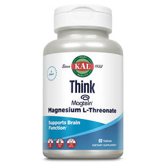 KAL Think Magnesium L-Threonate bottle front shows brain health potential