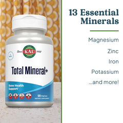 KAL Total Mineral Plus capsules pour demonstrates convenient daily dosing