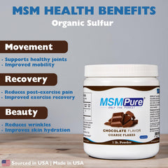 KALA HEALTH MSMPure chocolate flakes dissolve smoothly in water for a tasty routine