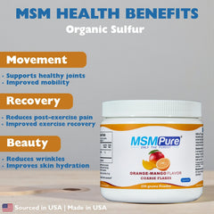 KALA HEALTH MSMPure coarse powder dispensing shot demonstrates convenient serving.