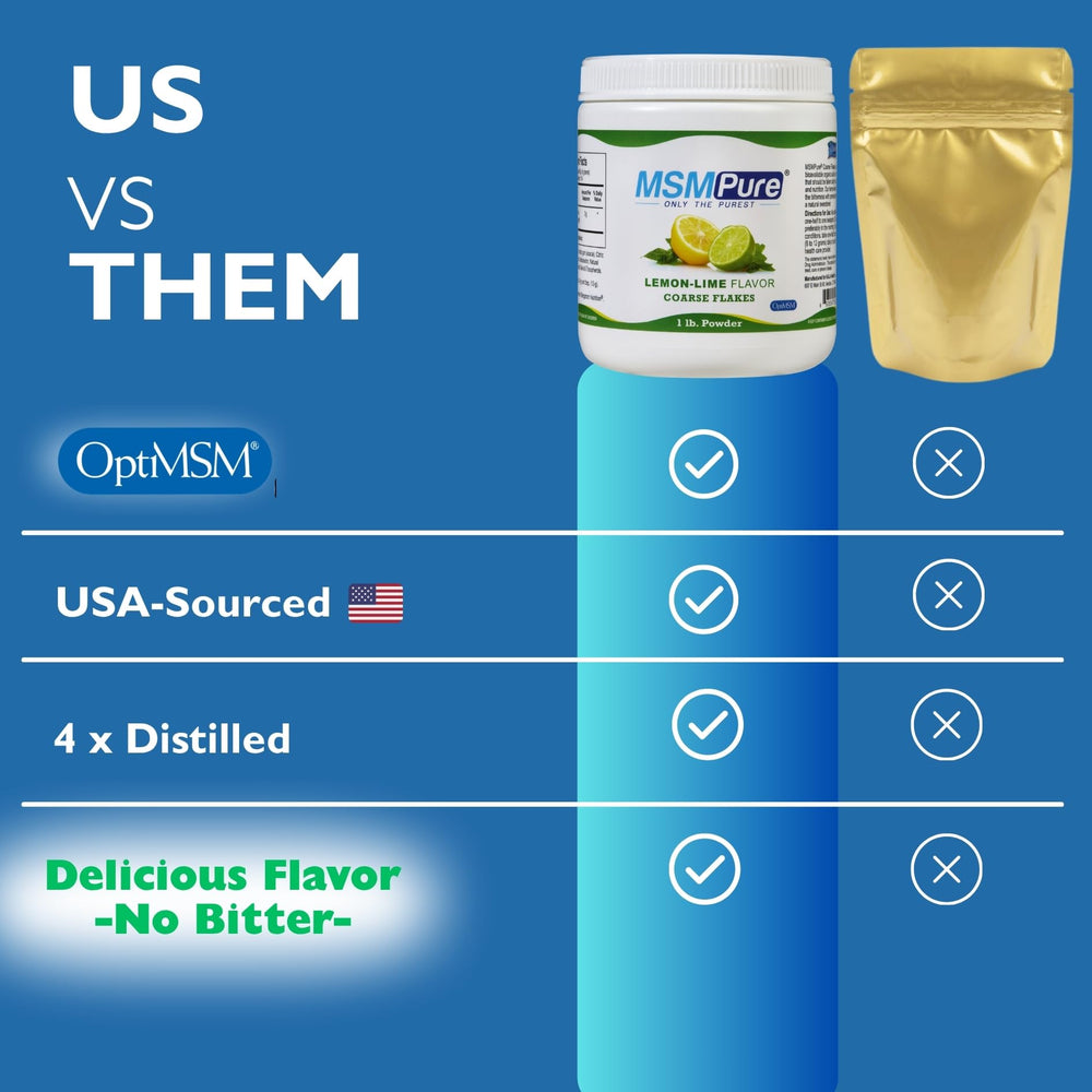 Kala Health MSMPure packaging emphasizes clean, vegan, gluten-free ingredients