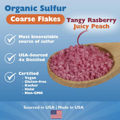 KALA HEALTH raspberry peach flavor enhances taste of MSM for easier daily use.