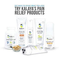 Kalaya multi-ingredient pain cream with arnica, camphor, eucalyptus, menthol.