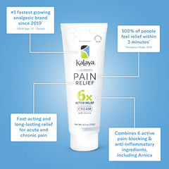 Kalaya non-greasy pain relief cream ideal for everyday skin comfort.