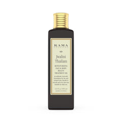 Kama Ayurveda Jwalini Retexturising Skin Treatment bottle for soothing after-sun care and smoother skin texture.