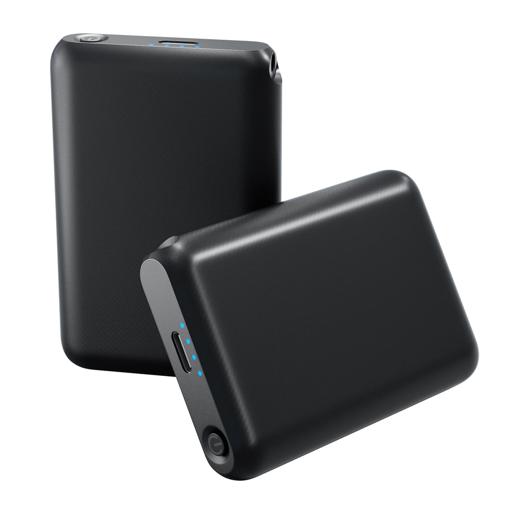 Kamlif battery pack being held for portable warmth on the go.