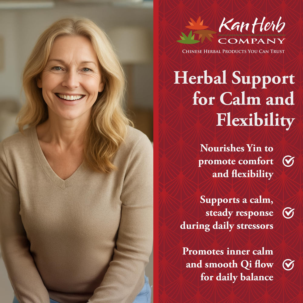 Kan Herbals Gracious Power tablets scene suggests a practical daily ritual for balance.