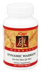Kan Herbs Dynamic Warrior 120 tabs bottle, daily wellness with a traditional herbal blend