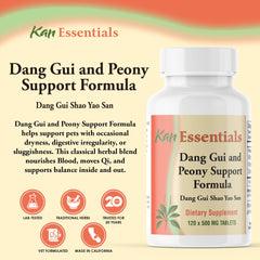 Kan Herbs Essentials pet blend supporting comfortable digestion in animals.