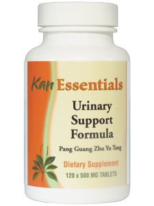 Kan Herbs Essentials urinary support bottle with 120 tabs for daily wellness and balance