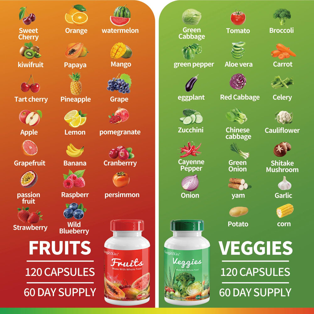 KangRiXin veggies capsules close-up highlighting plant-powered nutrition.