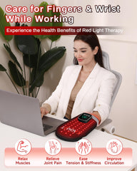 Kaoudt red light glove therapy modes display for customization