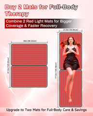 Kaoudt Red Light Mat daily-use setup for home wellness.