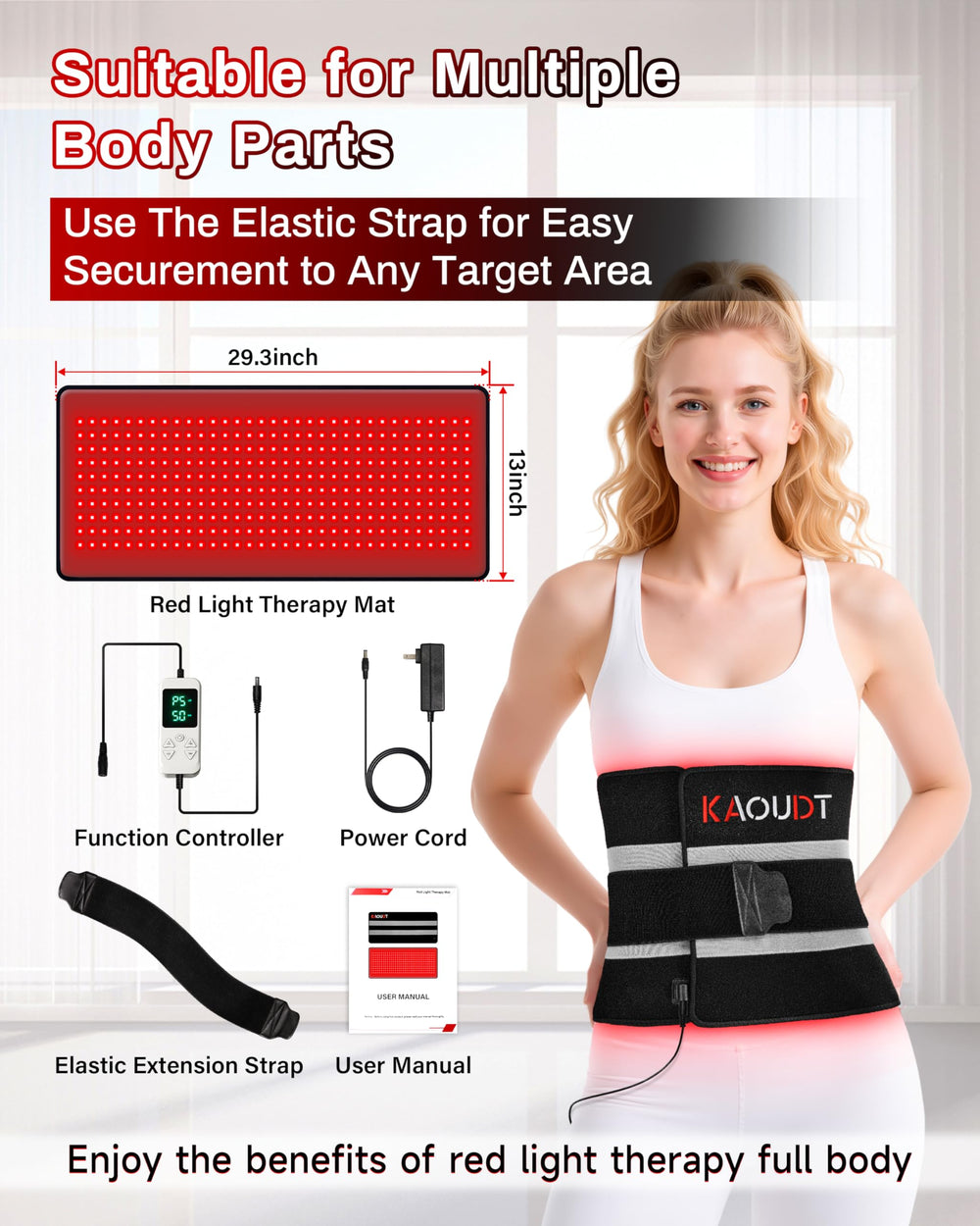 Kaoudt mat relaxing-use scenario shows lying or seated postures for focused therapy