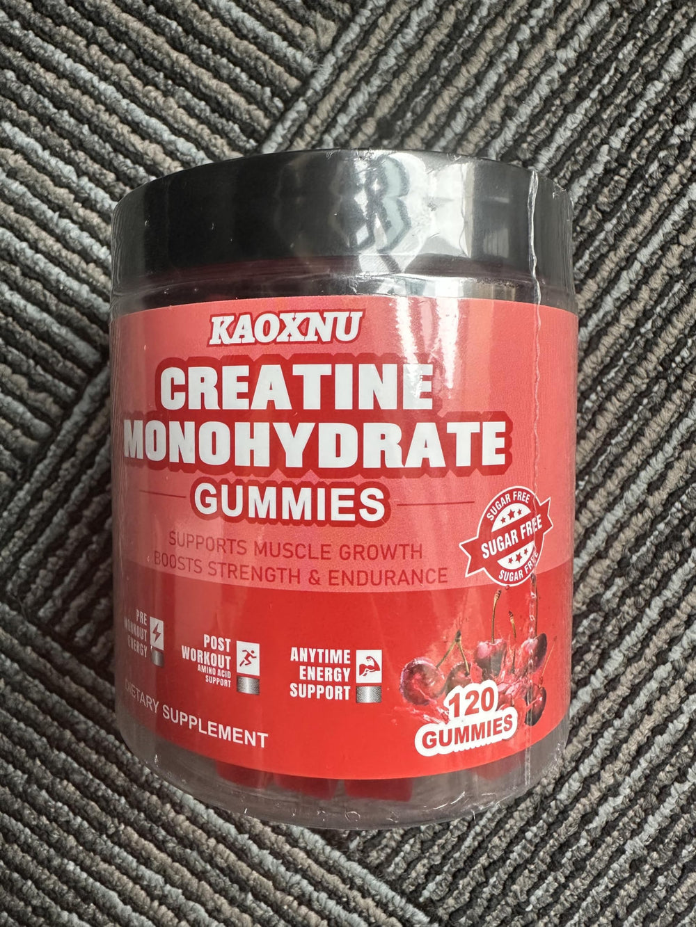 KAOXNU gummies serving two-count shows simple daily dosage