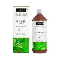 Kapiva BP Care Juice bottle front view highlighting a 1 L size for daily Ayurvedic support