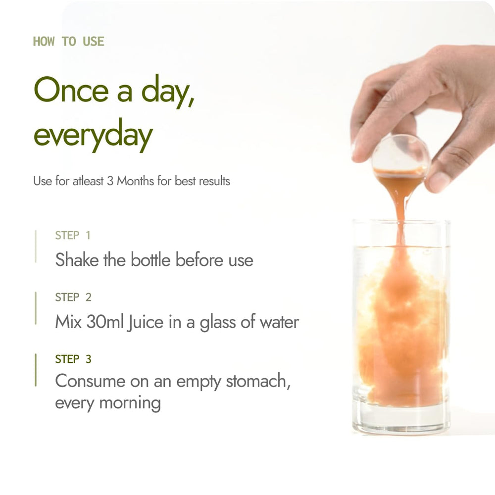 Kapiva BP Care Juice on kitchen counter, ready for your wellness routine