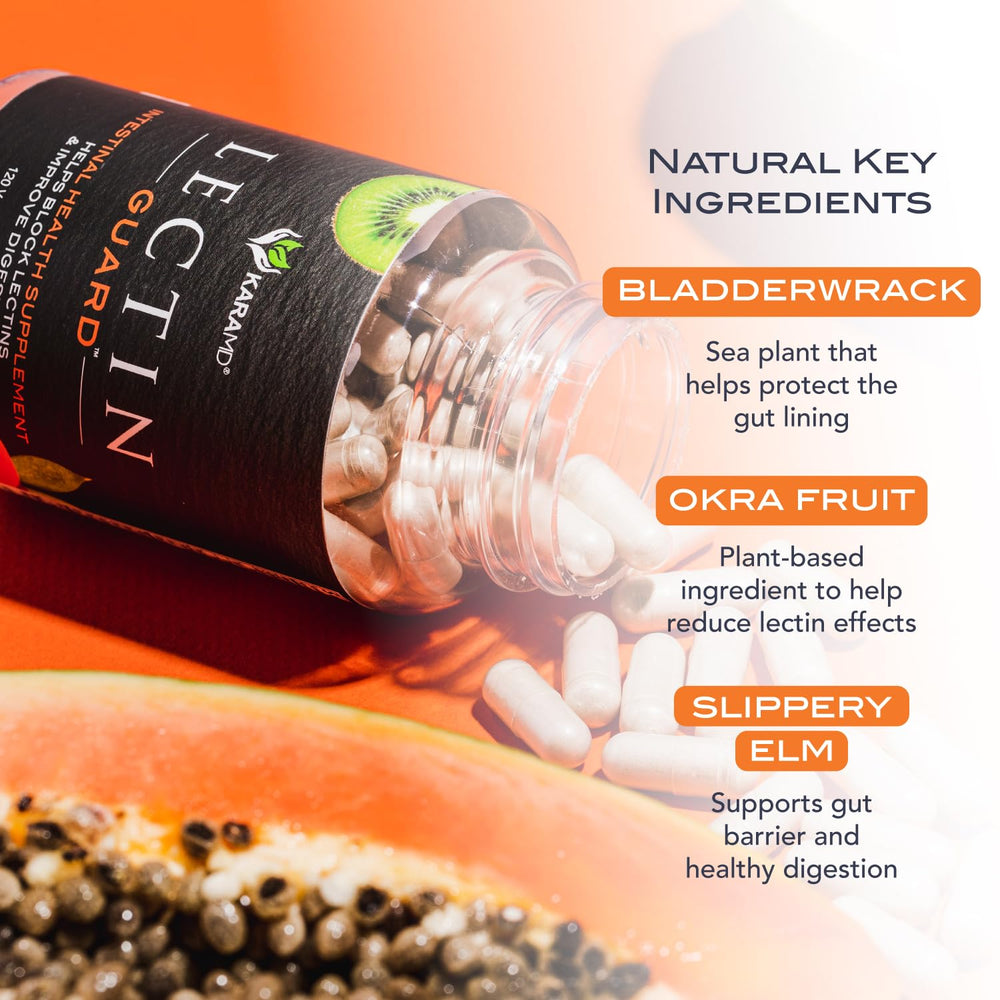 KaraMD Lectin Guard ingredients featuring bladderwrack for gut support