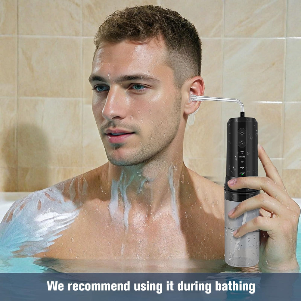 Karidi ear-cleaner four-well water sprayer targets edge cleaning.