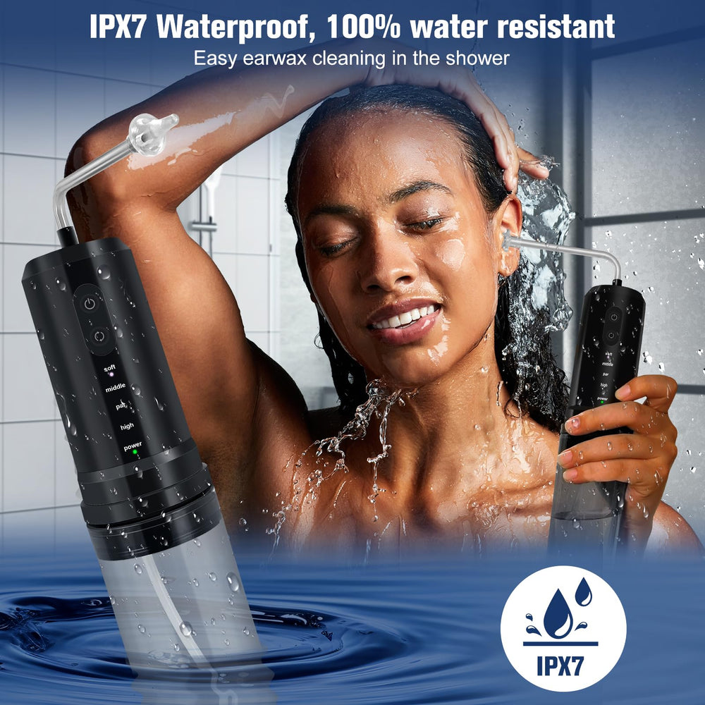 Karidi ear-cleaner waterproof design for safe shower use.
