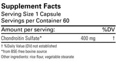 Close-up of Karuna label highlighting 400 mg per capsule for daily joint care.