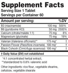 Karuna MyoCalm capsules closeup highlighting herbal blend for relaxing tension.