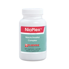 Karuna NiaPlex bottle with flush-free niacin capsules for daily wellness