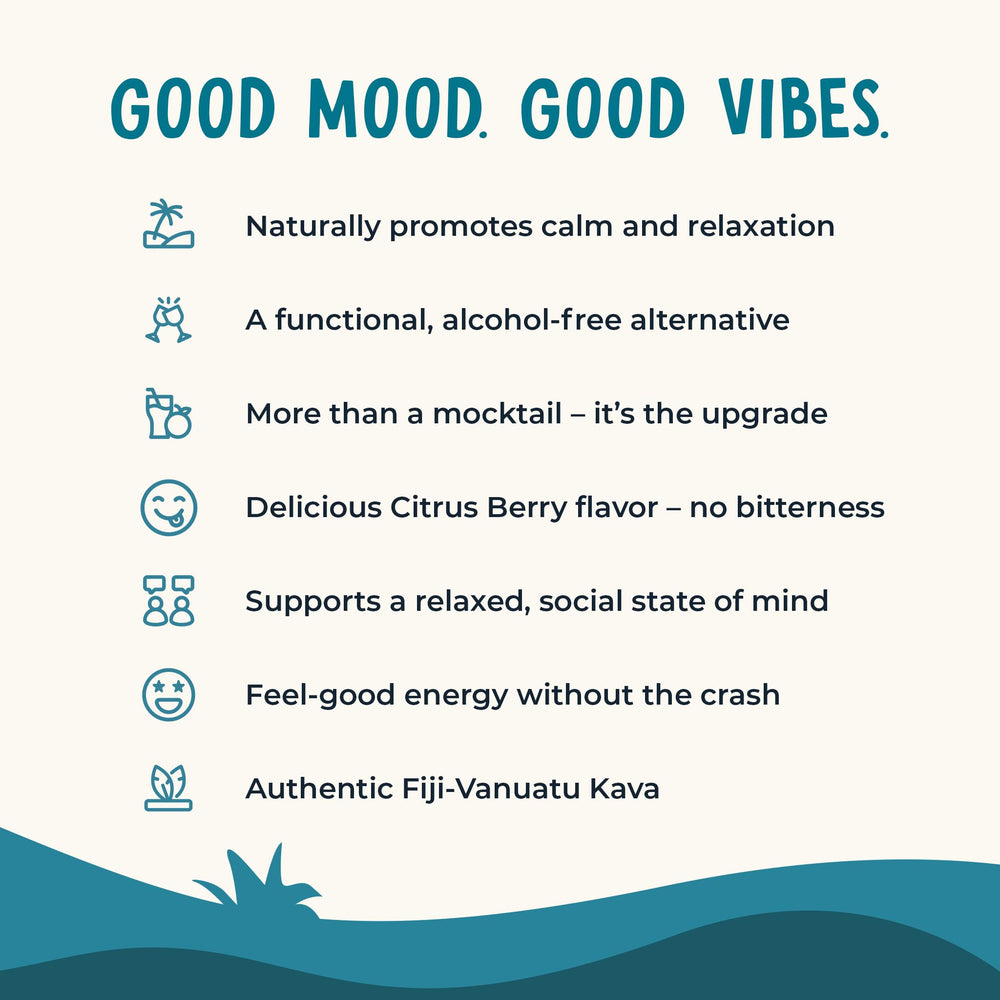 Kava Krave citrus-berry close-up showcases vibrant flavor without artificial aftertaste.
