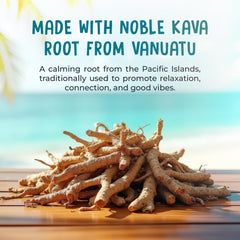 Kava Krave desk setup suggests work-ready calm focus during busy days.