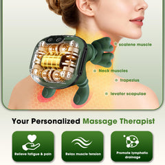 KAVACH ergonomic neck design fits the neck and shoulders for focused relief