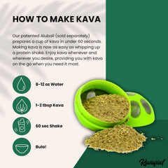 Kavafied KAVA Supreme measured for a calming evening ritual.
