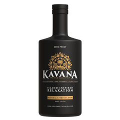 Kavana Kava Spirit bottle pour — a smooth zero-proof moment after work.