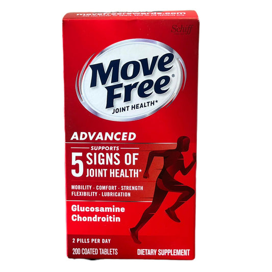 Kaxilu Move Free Advanced bottle front promotes joint comfort and mobility.