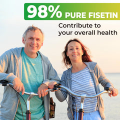Kayseari Fisetin label and box highlight non-GMO formulation.