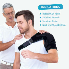 KD Shoulder Ice Pack Brace uses a flexible gel pack for heat therapy to ease stiffness