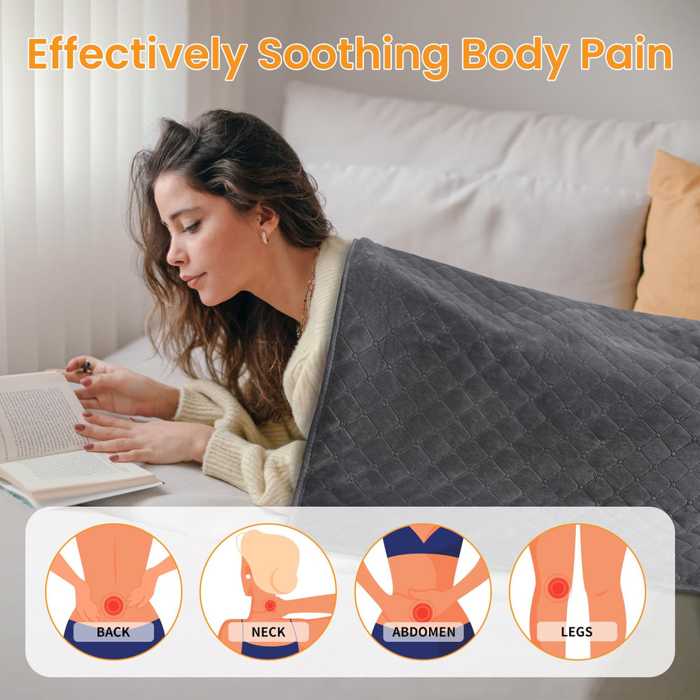 Kdti neck-shoulder heating pad helps ease tense upper body.
