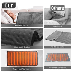 Kdti Extra Large Heating Pad moist heat option with fine mist spray.