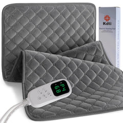 Kdti heating pad back-relief shows targeted warmth for back comfort.