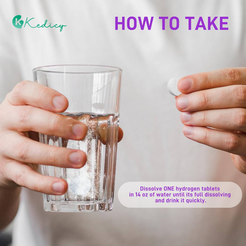 Kedicy cognitive clarity use case with a refreshing hydrogen sip.