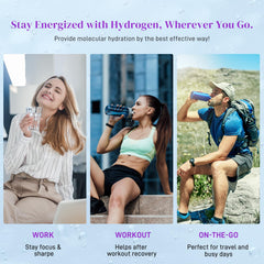 Kedicy energy boost during a morning workout with hydrogen water.