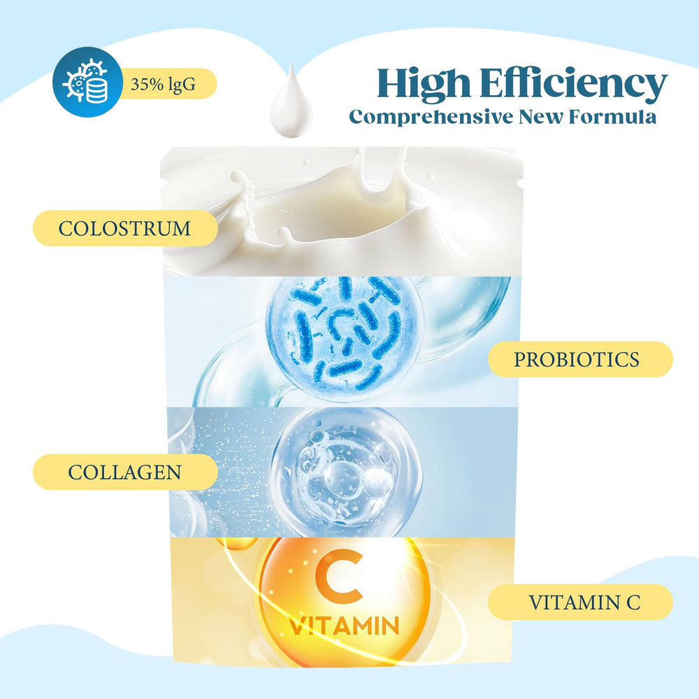 KEDISOM Colostrum Gummies sugar-free badge highlights clean label appeal.