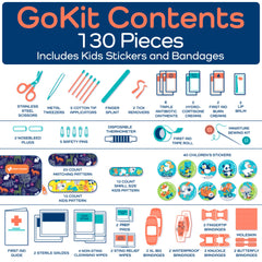 KEEP>GOING Compact open kit, clear layout for fast access.
