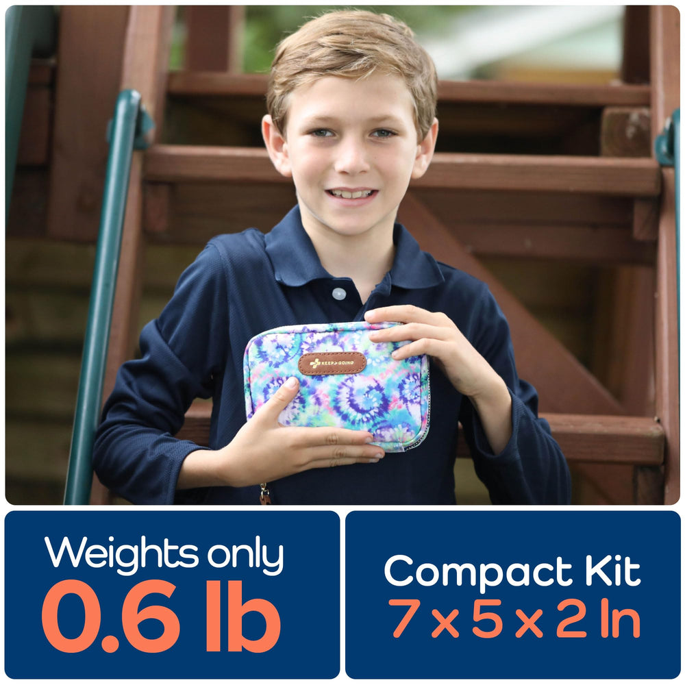 KEEP>GOING compact travel size kit fits bags and backpacks