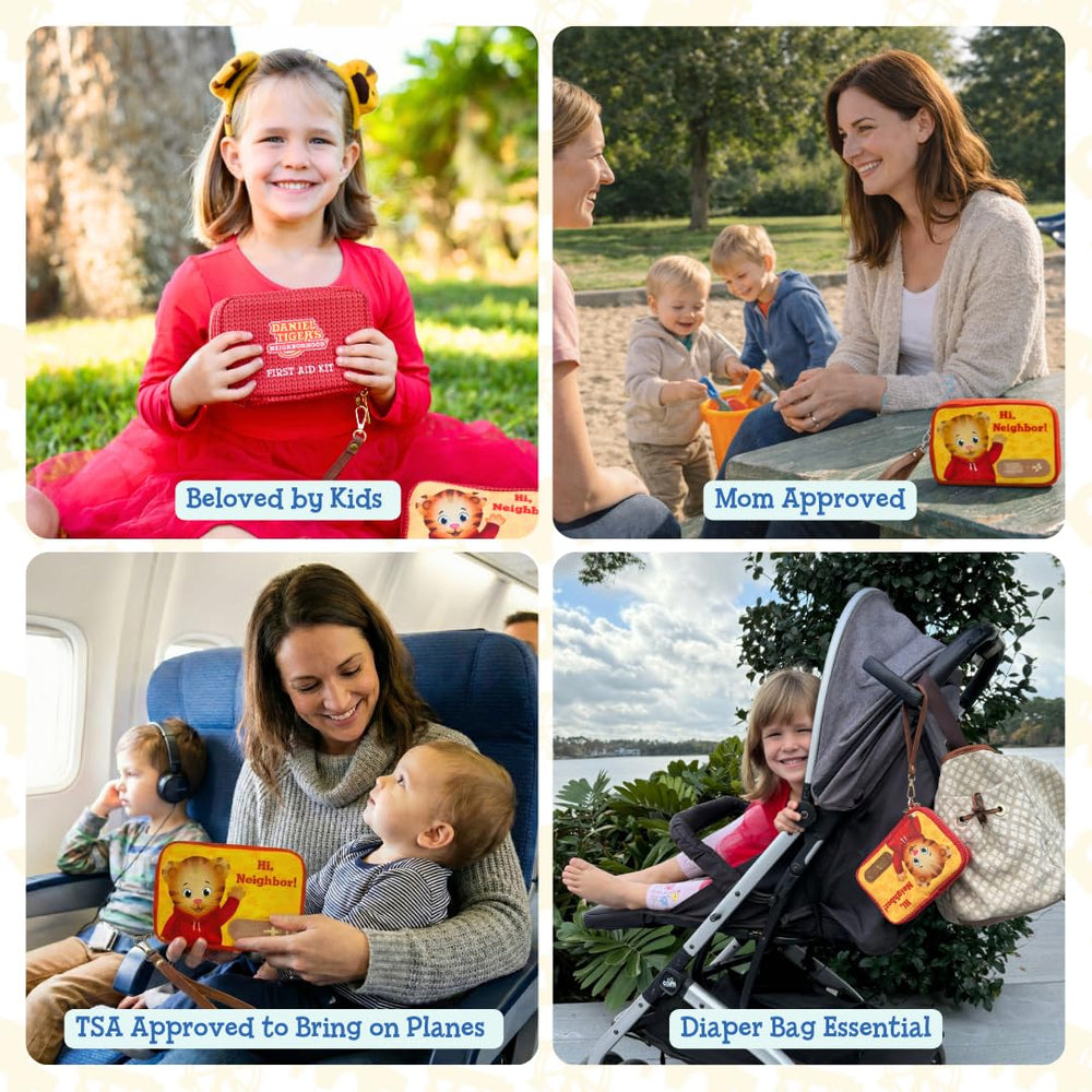 KEEP>GOING family-use first aid kit designed for kids and caregivers.