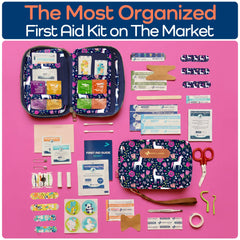 KeepGoing Diaper bag-friendly kit keeps handy first aid for little mishaps.