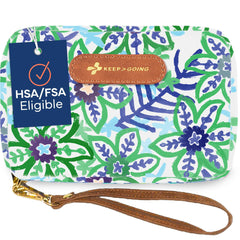 KeepGoing travel first-aid kit for kids with 130 pieces for on-the-go preparedness.
