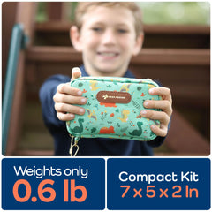KeepGoing Travel First Aid Kit for Kids in backpack for school trips and adventures