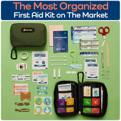 KEEP>GOING travel-first-aid-guide page shown for quick kid-friendly instructions.
