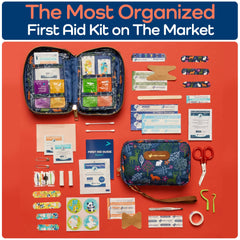 KEEP>GOING Water-resistant case keeps contents safe in bags and cars.