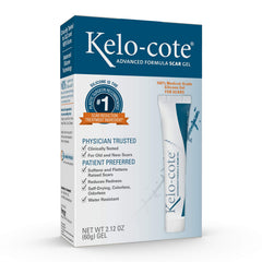 KELO-COTE advanced formula 60g tube for easy scar gel application.